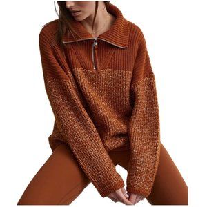 Varley Willard Knit half zip sweater